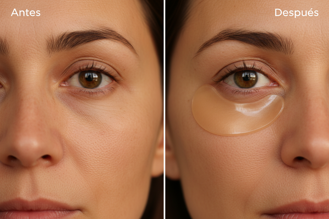 Antes y después - Parches PuraDerma antiojeras