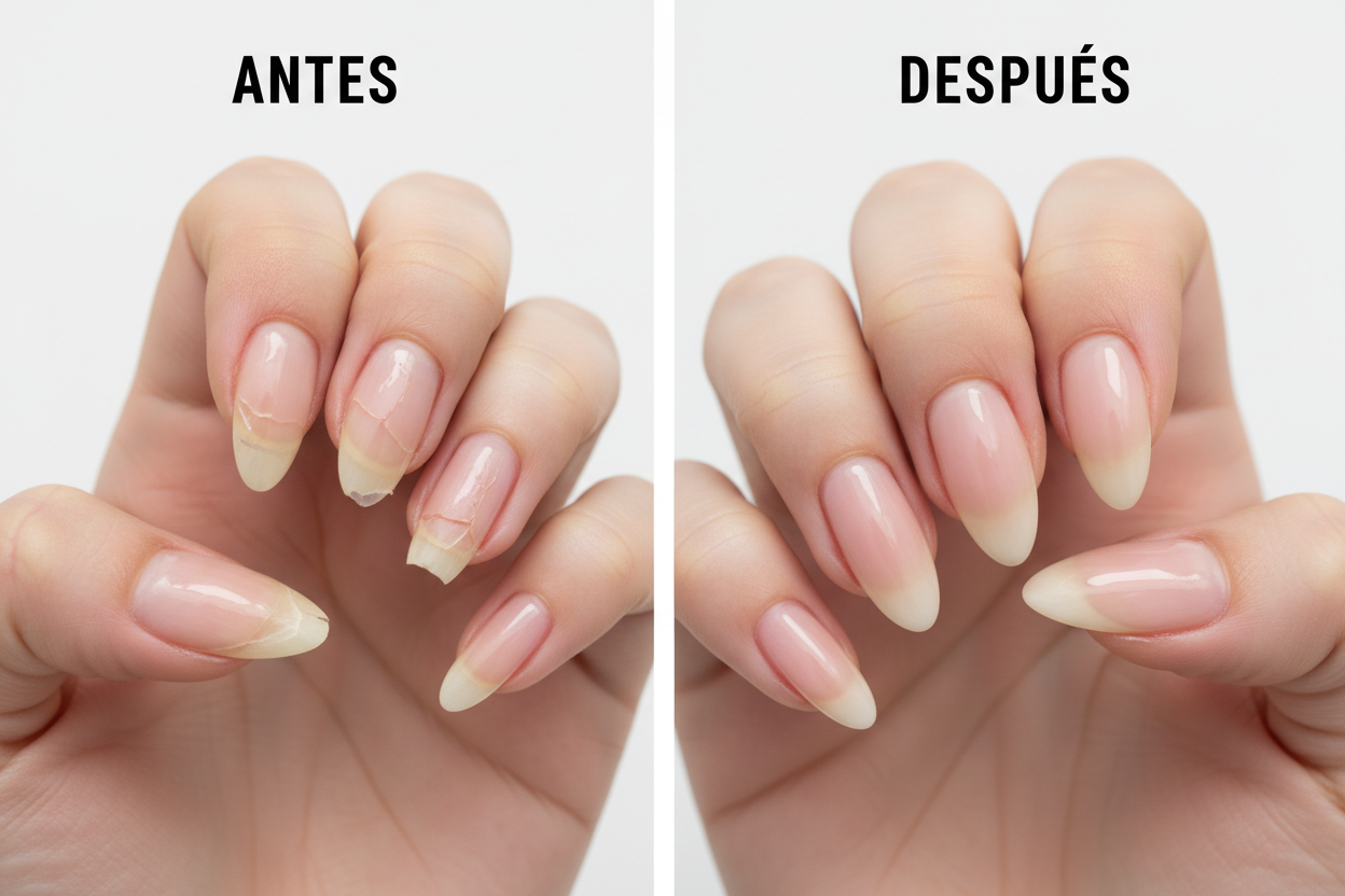 Antes y Después — Uñas Quebradizas