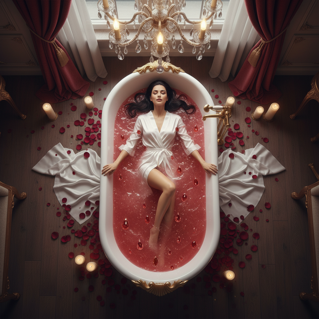 Dragon Blood - Mujer en bañera