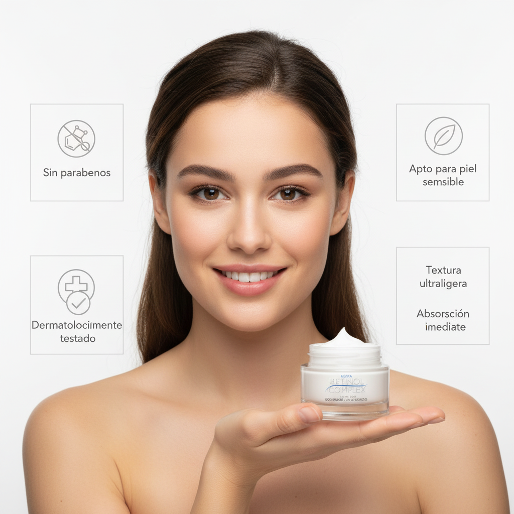 Mujer con producto